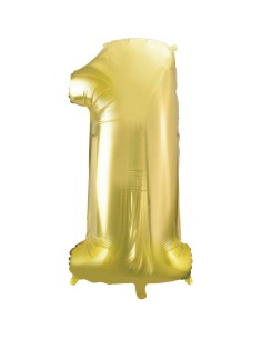 Mylar Numero Champagne Mega 40" - 101cm