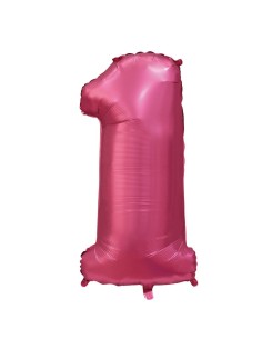 Mylar Numero Satin velvet Pomegranate Mega 40" - 101cm