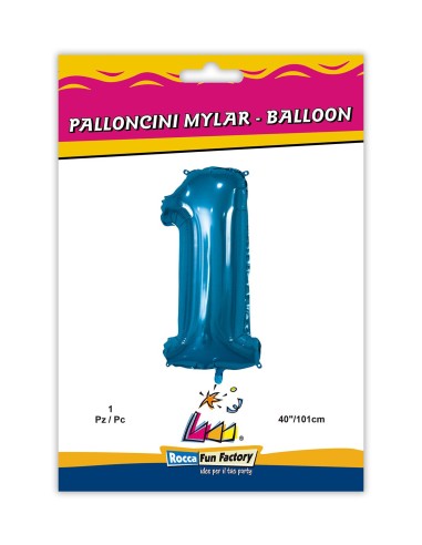 Mylar Numero Blu Mega 40" - 101cm