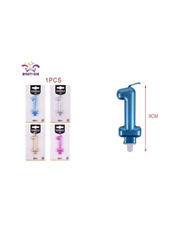 CANDELE METALLIZZATA COLORI ASSORTITI