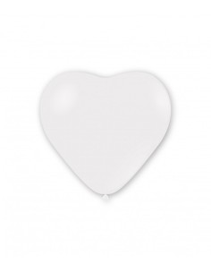 Palloncini pastello cuore 17" - 43cm Bianco 10
