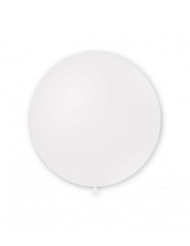 Palloncino pastello da esterno 22" - 55cm Bianco 10