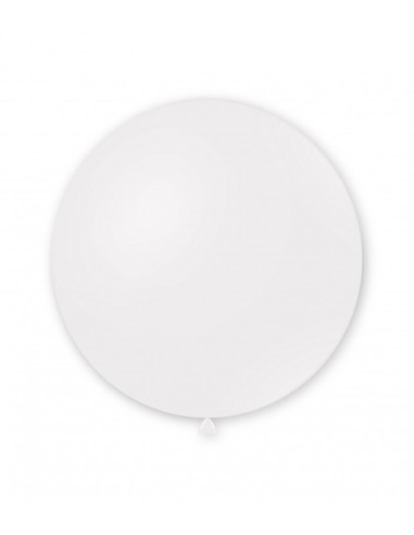 Palloncino pastello da esterno 33" - 83cm Bianco 10