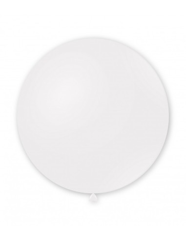 Palloncino pastello da esterno 35" - 89cm Bianco 10