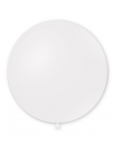 Palloncino pastello da esterno 48" - 121cm Bianco 10