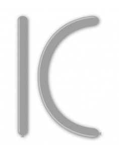 Palloncini Modellabili 260 pastello Grigio 17