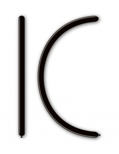 Palloncini pastello Modellabili 160 Nero 15