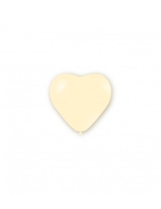 Palloncini pastello cuore 5" - 12cm Avorio 37