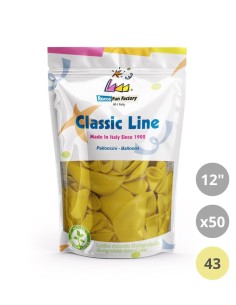 Palloncini pastello 12" - 30cm Mostarda 43 50pz