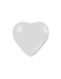 Palloncini cristallo cuore 11" - 25cm Trasparente 57