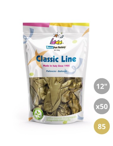 Palloncini metallizzati 12" - 30cm Champagne 85 50pz