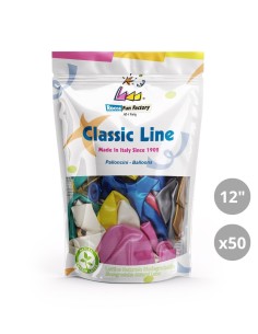 Palloncini metallizzati 12" - 30cm Assortiti 50pz