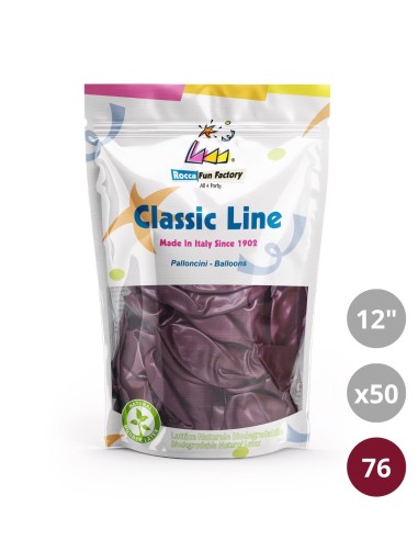 Palloncini metallizzati 12" - 30cm Bordò 76 50pz