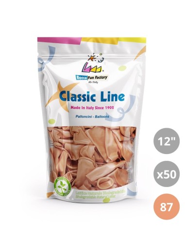 Palloncini metallizzati 12" - 30cm Salmone 87 50pz