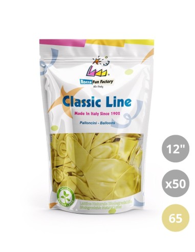 Palloncini metallizzati 12" - 30cm Mostarda 65 50pz