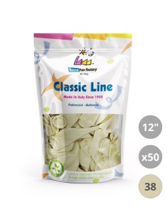 Palloncini metallizzati 12" - 30cm Avorio 38 50pz