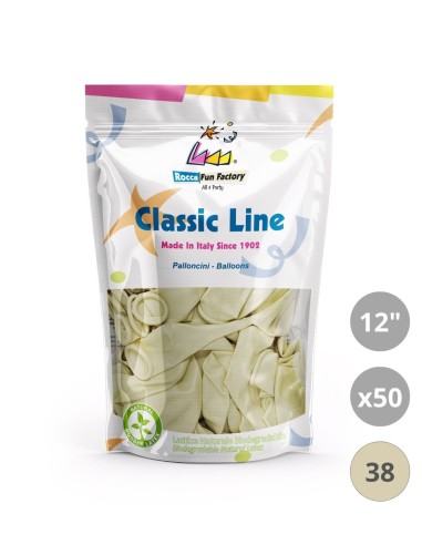 Palloncini metallizzati 12" - 30cm Avorio 38 50pz