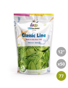 Palloncini metallizzati 12" - 30cm Verde 77 50pz