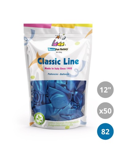 Palloncini metallizzati 12" - 30cm Blu 82 50pz