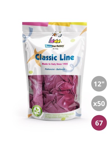 Palloncini metallizzati 12" - 30cm Fucsia 67 50pz