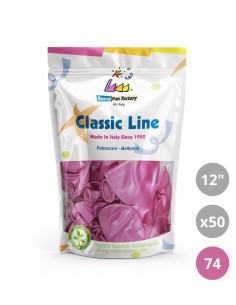 Palloncini metallizzati 12" - 30cm Rosa 74 50pz