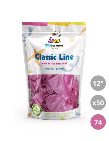 Palloncini metallizzati 12" - 30cm Rosa 74 50pz