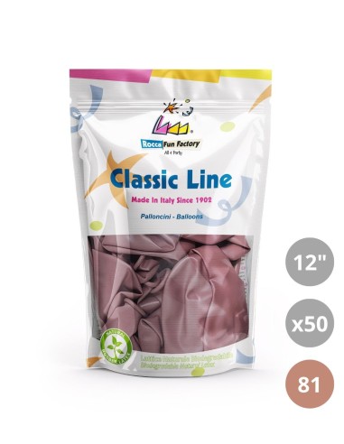 Palloncini metallizzati 12" - 30cm Rosa Gold 81 50pz