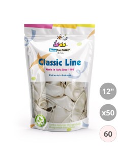 Palloncini metallizzati 12" - 30cm perla 60 50pz