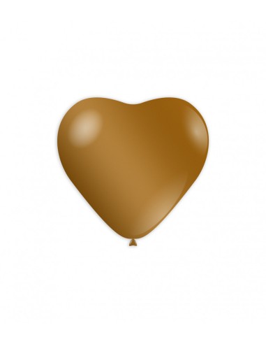 Palloncini metallizzati cuore 11" - 25cm Oro 66