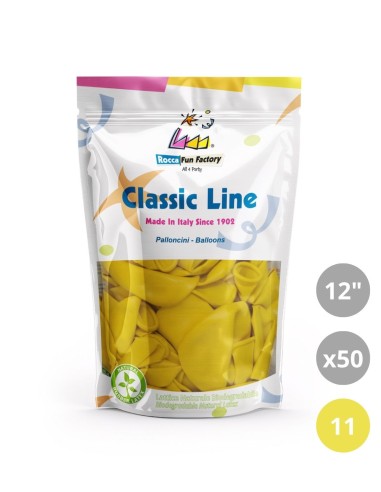Palloncini pastello 12" - 30cm Giallo 11 50pz