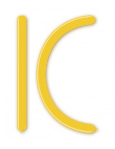 Palloncini Modellabili 260 pastello Giallo 11