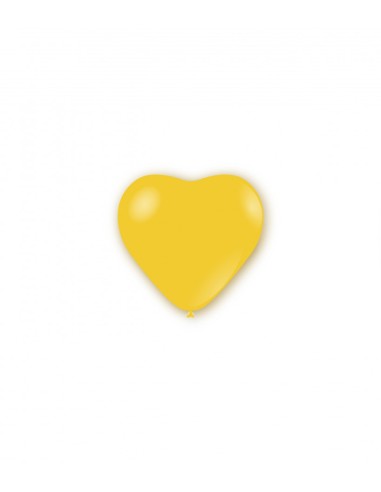 Palloncini pastello cuore 5" - 12cm Giallo 11