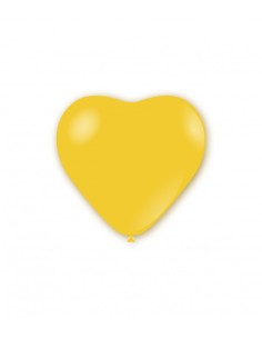 Palloncini pastello cuore 11" - 25cm Giallo 11