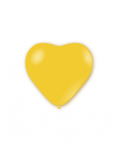 Palloncini pastello cuore 11" - 25cm Giallo 11