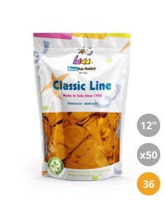 Palloncini pastello 12" - 30cm Giallo 36 50pz