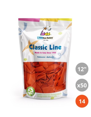 Palloncini pastello 12" - 30cm Arancio 14 50pz