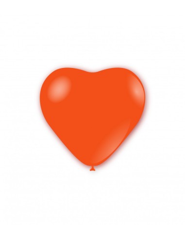 Palloncini pastello cuore 11" - 25cm Arancio 14