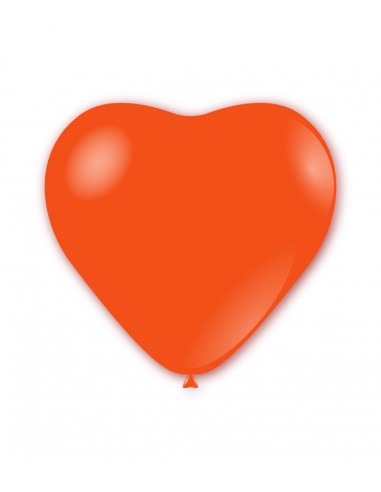 Palloncino pastello cuore 24" - 54cm Arancio 14