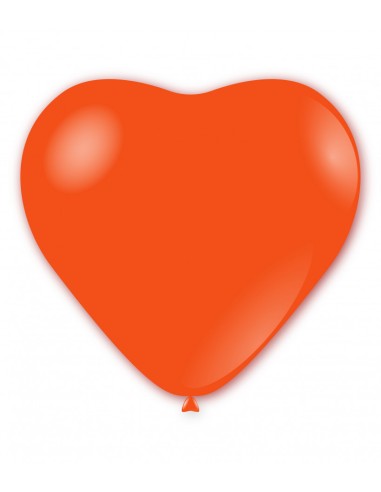 Palloncino pastello cuore Medio 36" - 100cm Arancio 14