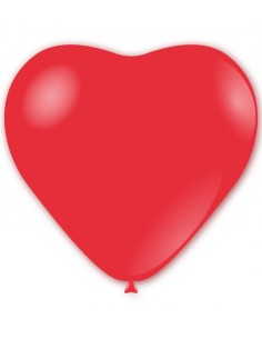 Palloncino pastello cuore Grande 60" - 150cm Rosso 19
