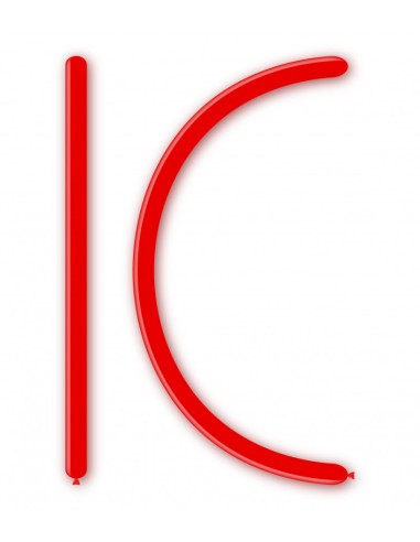 Palloncini pastello Modellabili 160 Rosso 28