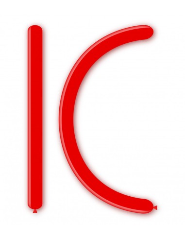 Palloncini Modellabili 260 pastello Rosso 28