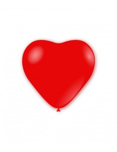 Palloncini pastello cuore 17" - 43cm Rosso 28