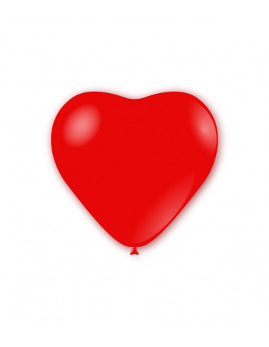 Palloncini pastello cuore 17" - 43cm Rosso 28