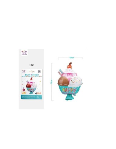 Palloni mylar gelato buon compleanno