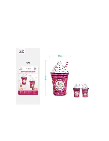 Palloni mylar gelato happy birthday