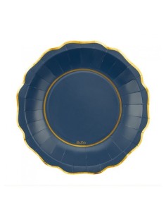 8 piatti cm 27 Blue and Gold