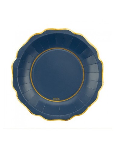8 piatti cm 27 Blue and Gold