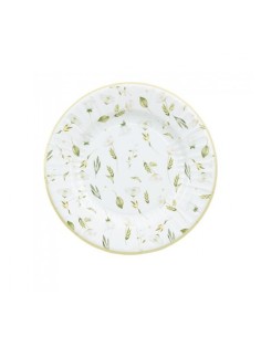 8 piatti cm 21 con Fiori