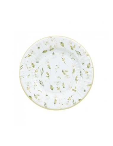 8 piatti cm 21 con Fiori